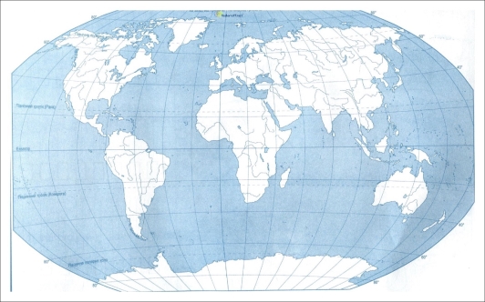 Контурна карта світу